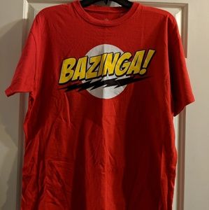 New without tags Bazinga Big Bang Theory shirt L